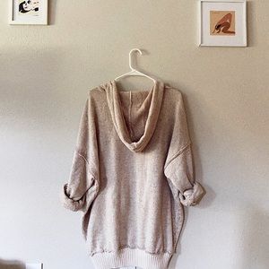 Oversized Zip Up Sweatshirt